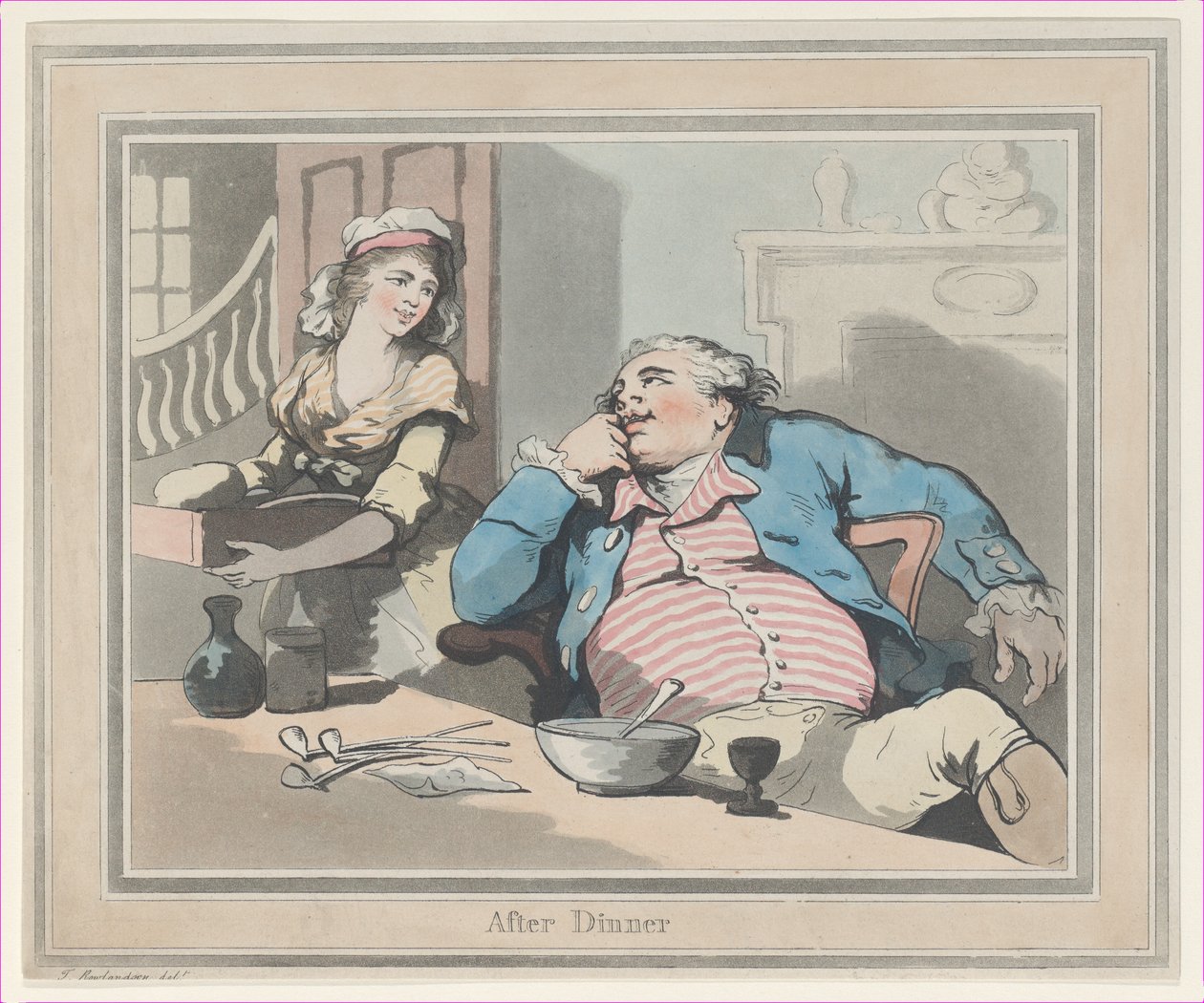 Dopo cena, 1790 da Thomas Rowlandson
