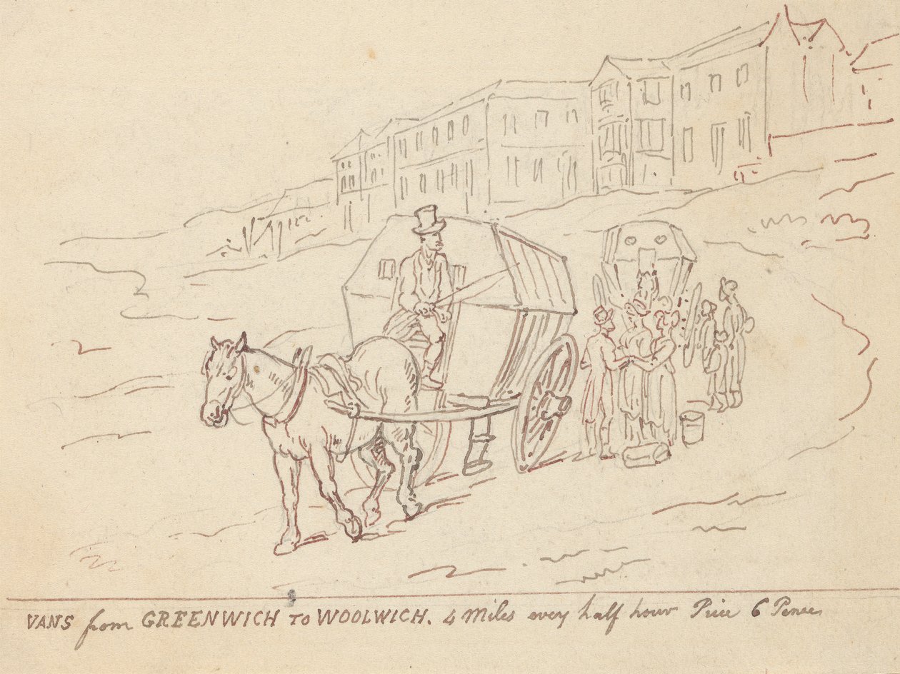 Disegno per album da Thomas Rowlandson