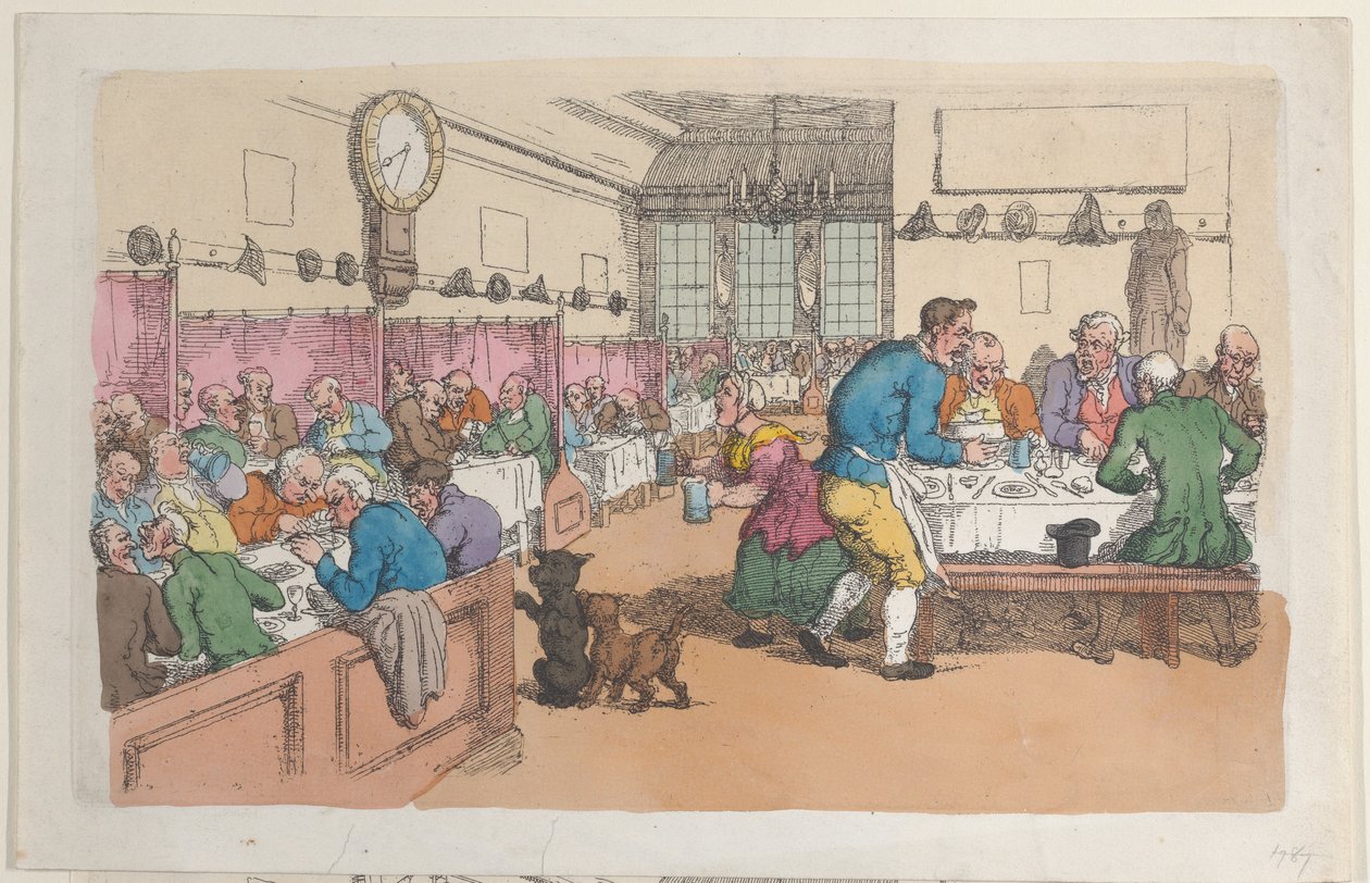 Una trattoria von Thomas Rowlandson