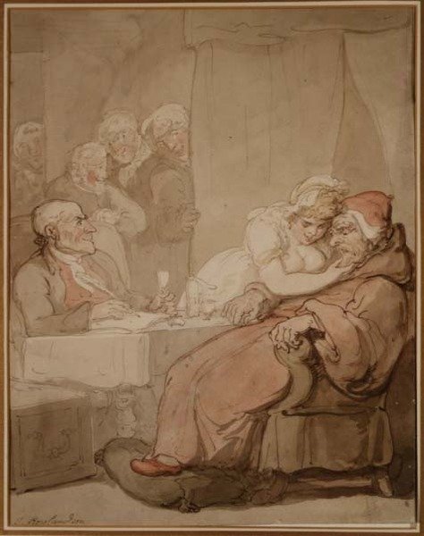 Un occhio sul testamento da Thomas Rowlandson
