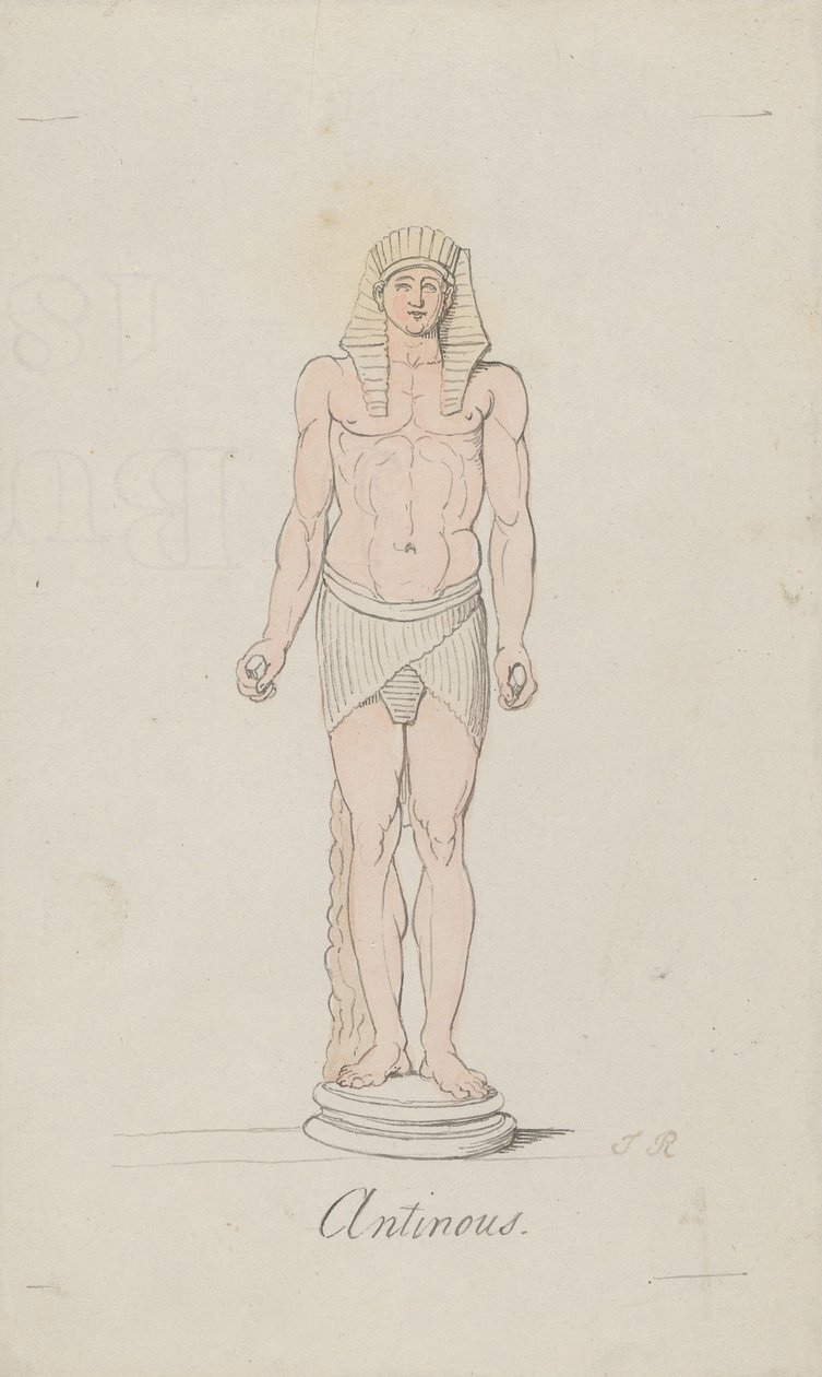 Antinoo come Osiride da Thomas Rowlandson