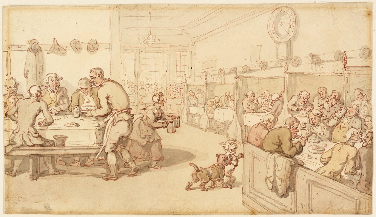 In una vecchia trattoria inglese da Thomas Rowlandson