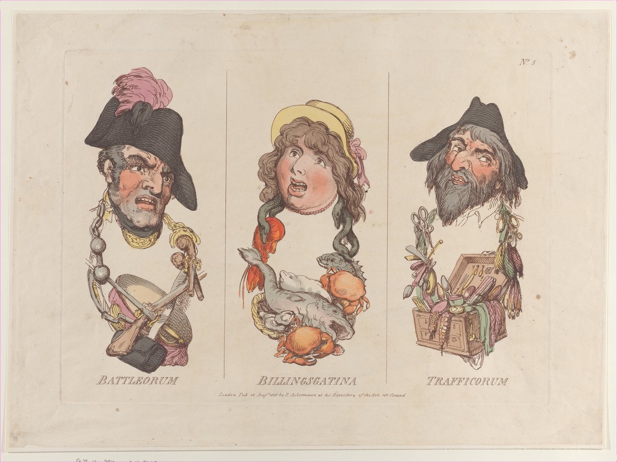 Battleorum, Billingsgatina, Trafficorum da Thomas Rowlandson
