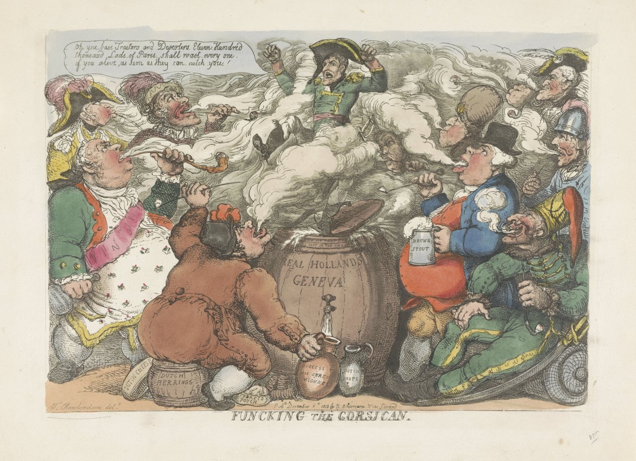 Fumigazione del Corso, 1813 da Thomas Rowlandson