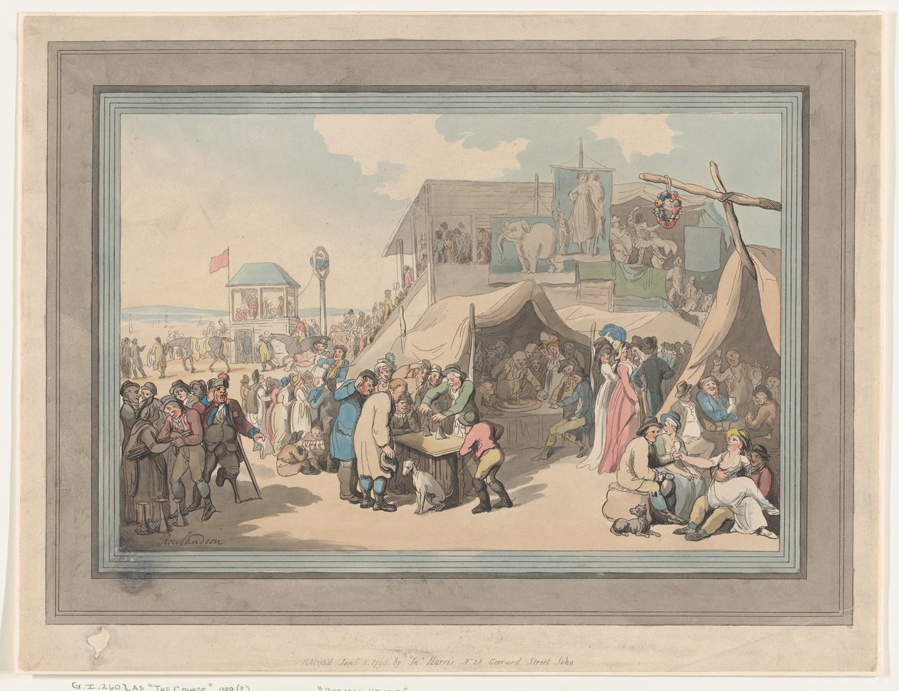Tra le corse [Il corso], 1 gennaio 1798 da Thomas Rowlandson