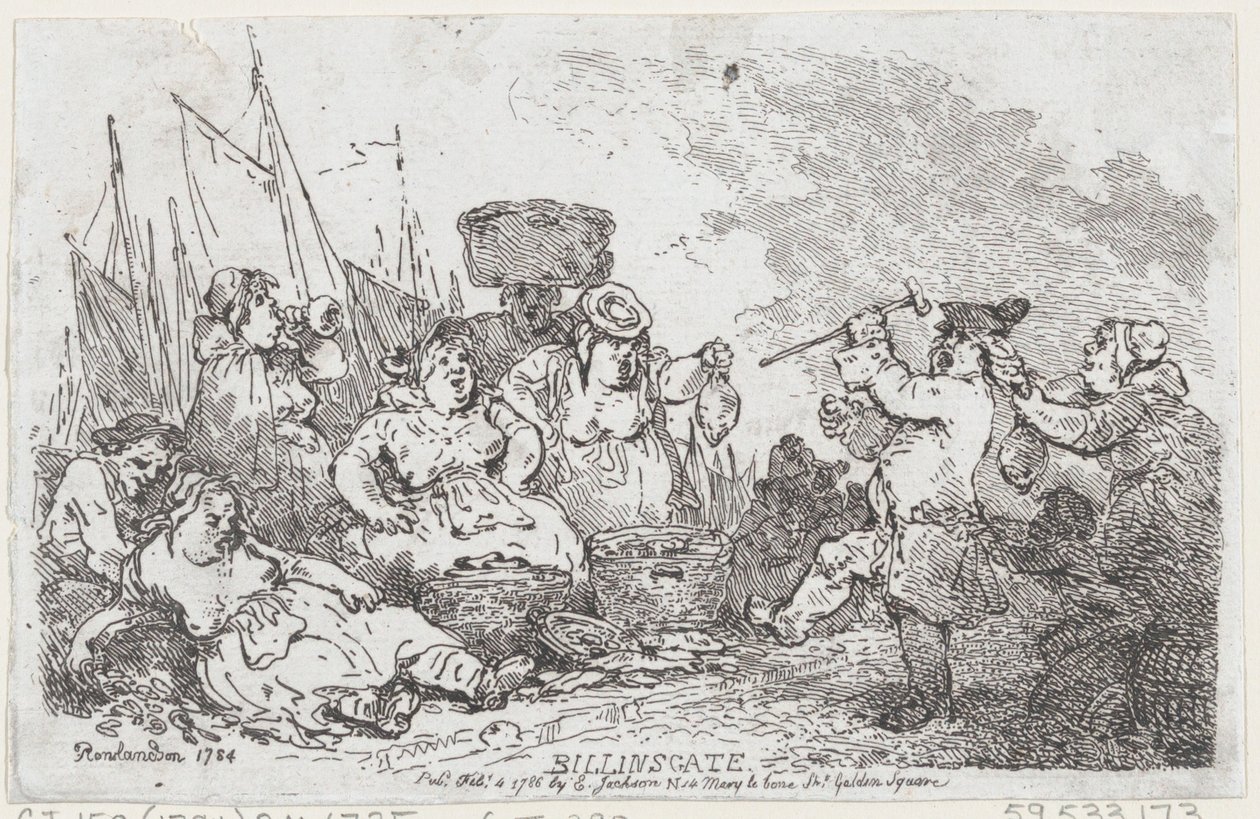 Billingsgate, 4 febbraio 1786 da Thomas Rowlandson