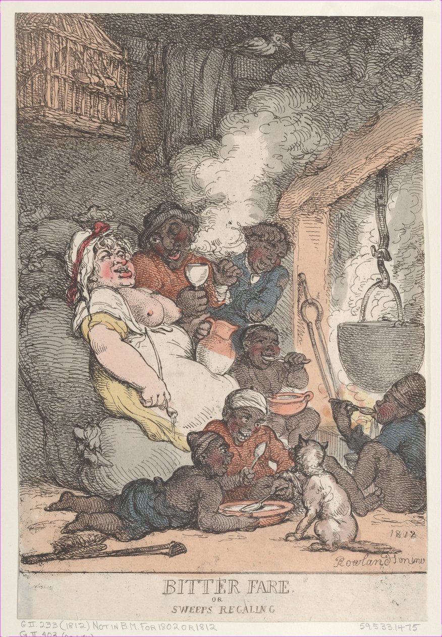 Amaro pasto o spazzini che si ristorano da Thomas Rowlandson