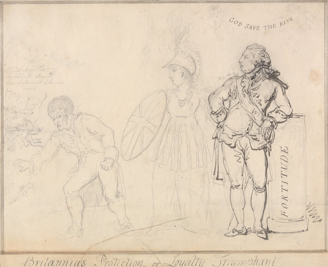 La protezione della Britannia, ovvero Il trionfo della lealtà da Thomas Rowlandson