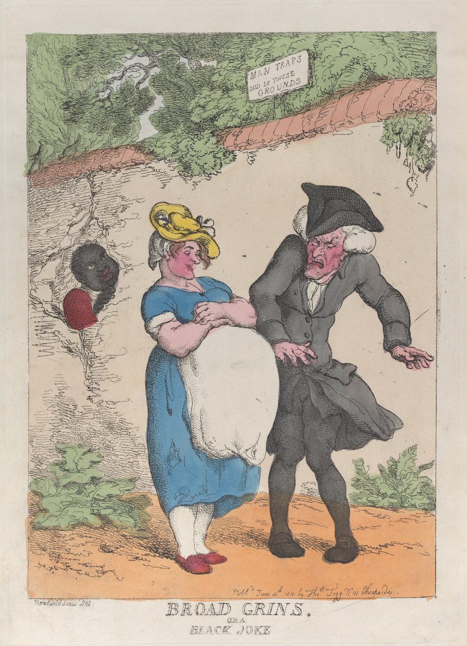 Grandi risate, o una barzelletta nera, 4 giugno 1812 da Thomas Rowlandson
