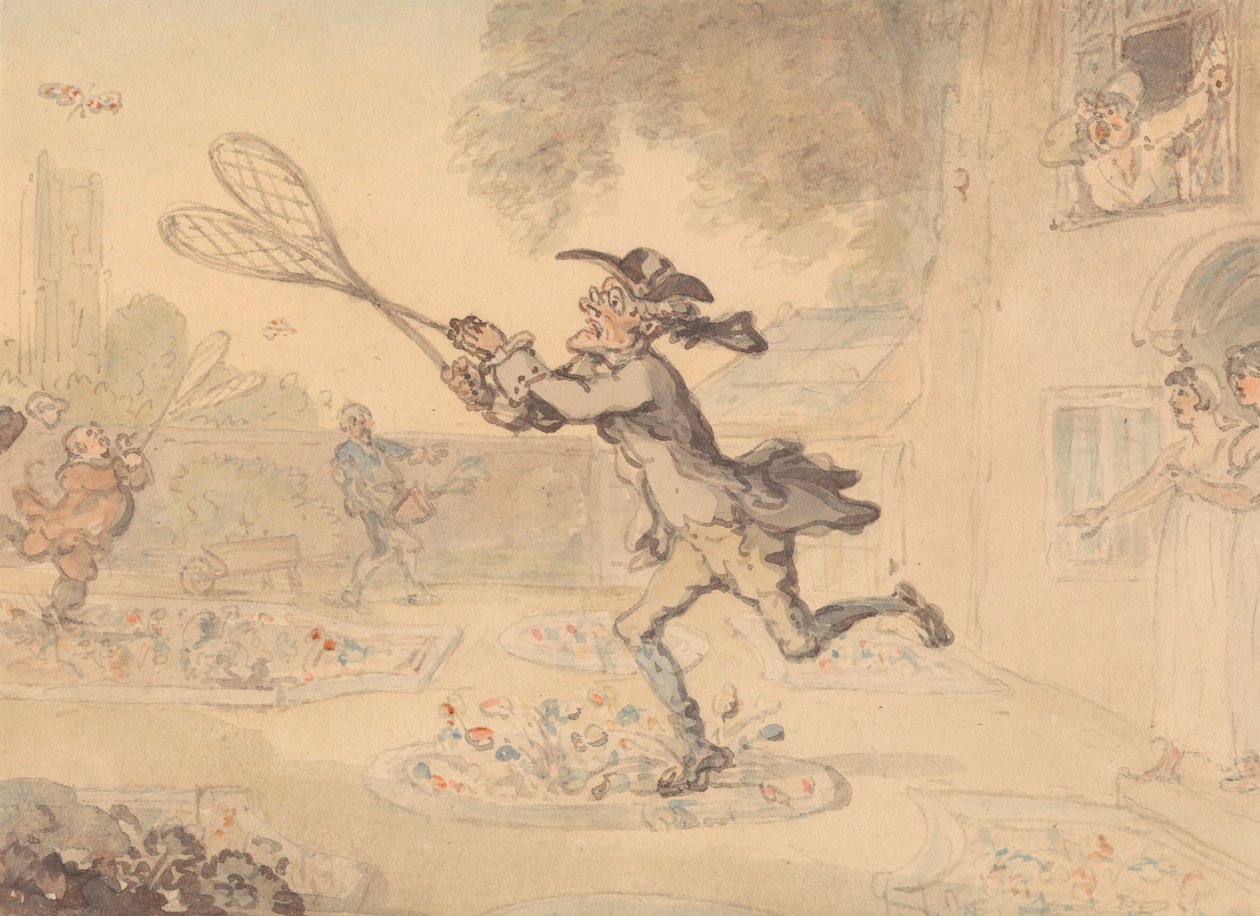 A caccia di farfalle da Thomas Rowlandson