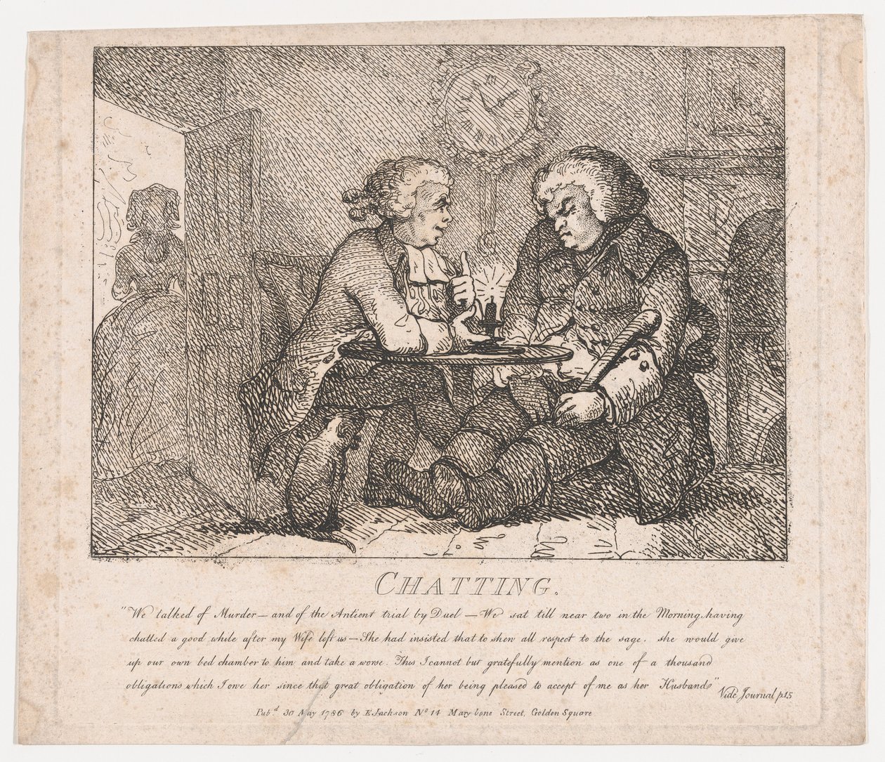 Bellezze pittoresche di Boswell, Parte Prima, 30 maggio 1786 da Thomas Rowlandson