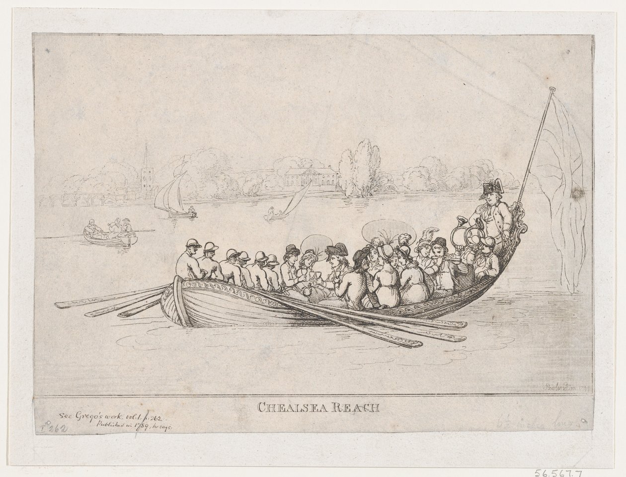 Chelsea Reach da Thomas Rowlandson