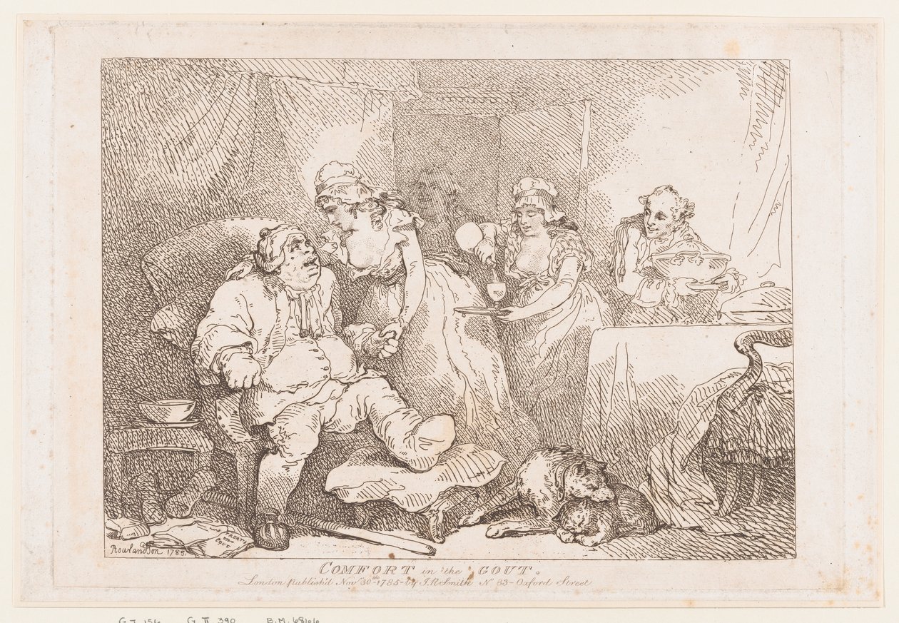 Il benessere nella gotta da Thomas Rowlandson