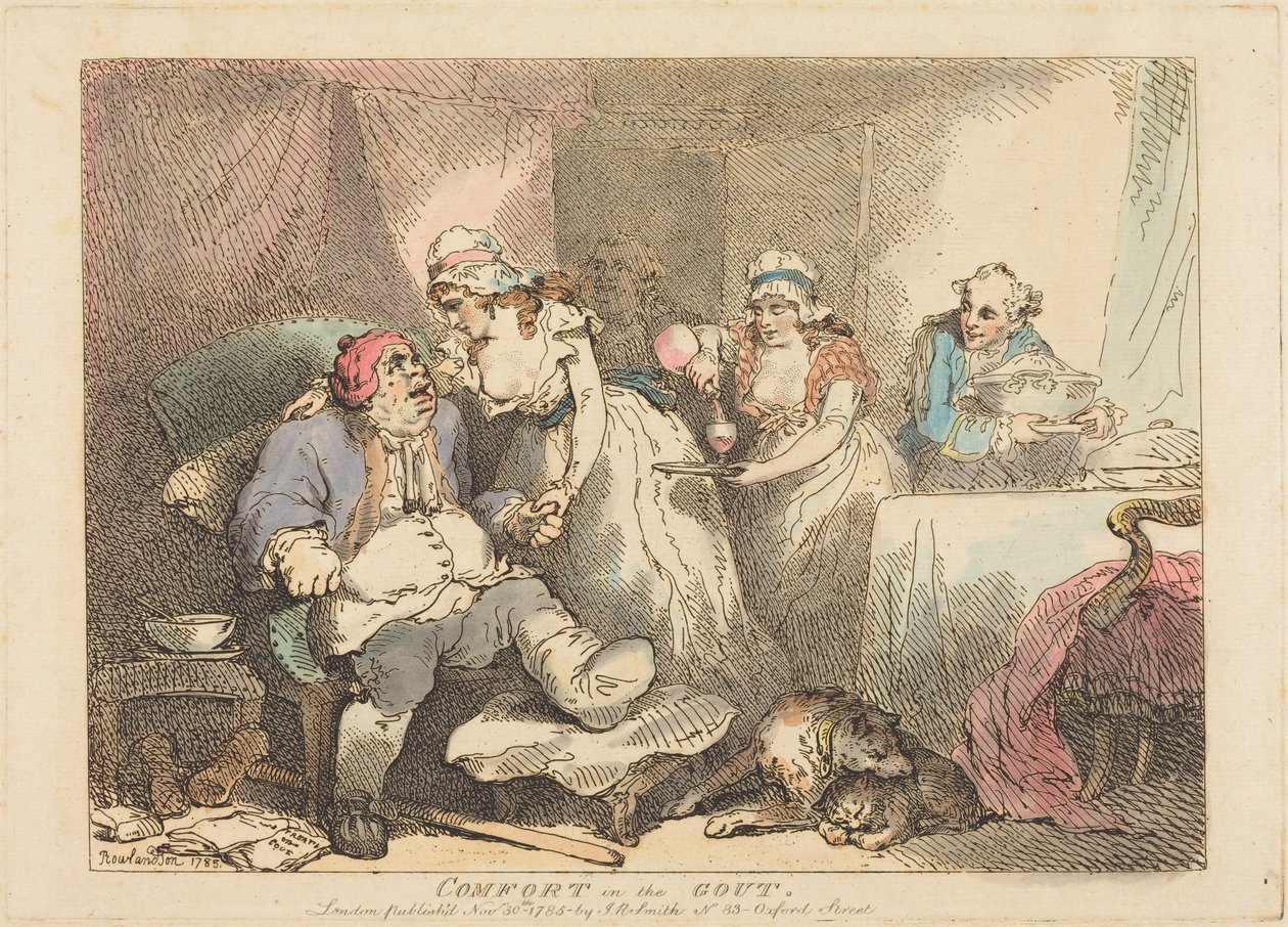 Il benessere nella gotta da Thomas Rowlandson