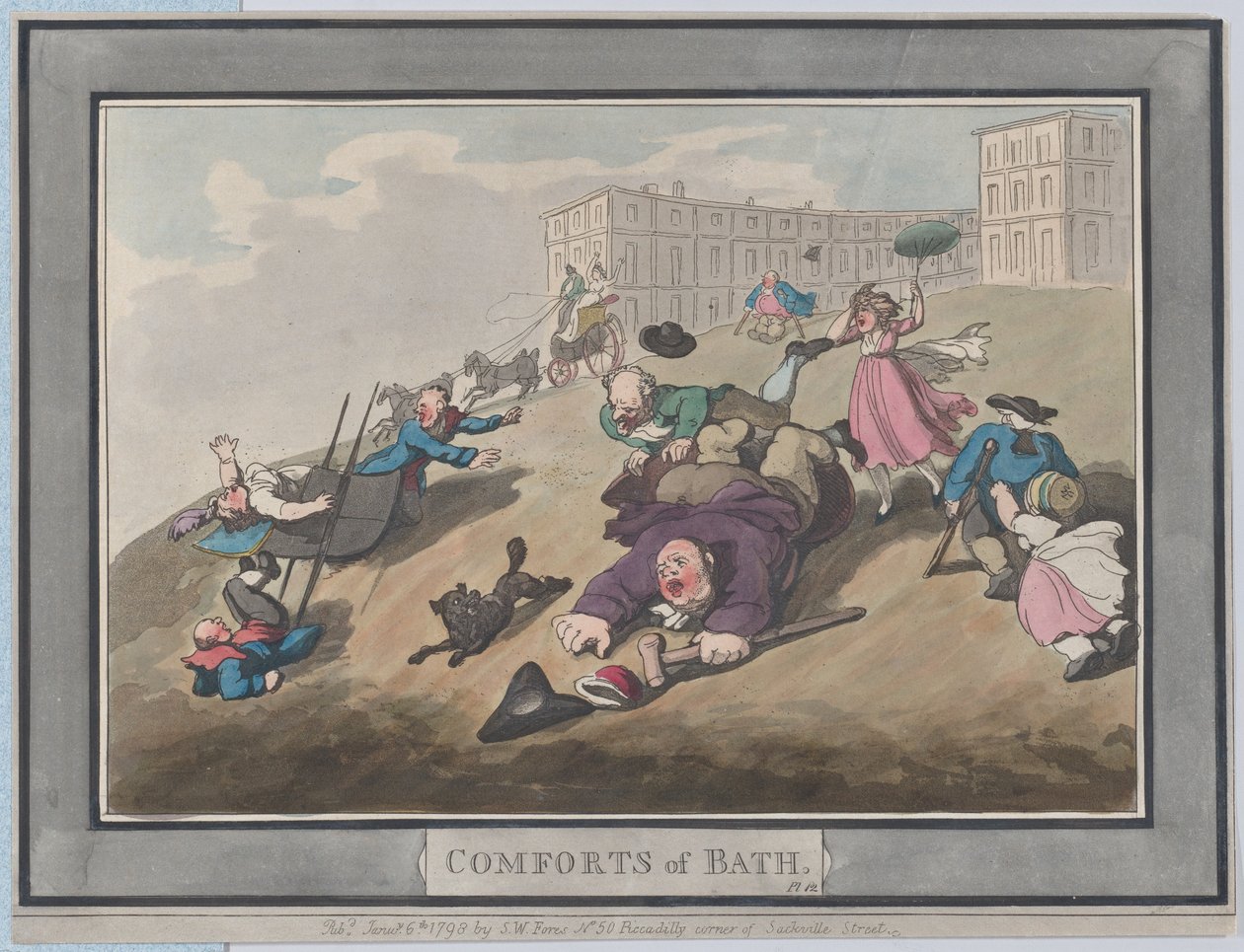 Comforts of Bath, Plate 12 da Thomas Rowlandson
