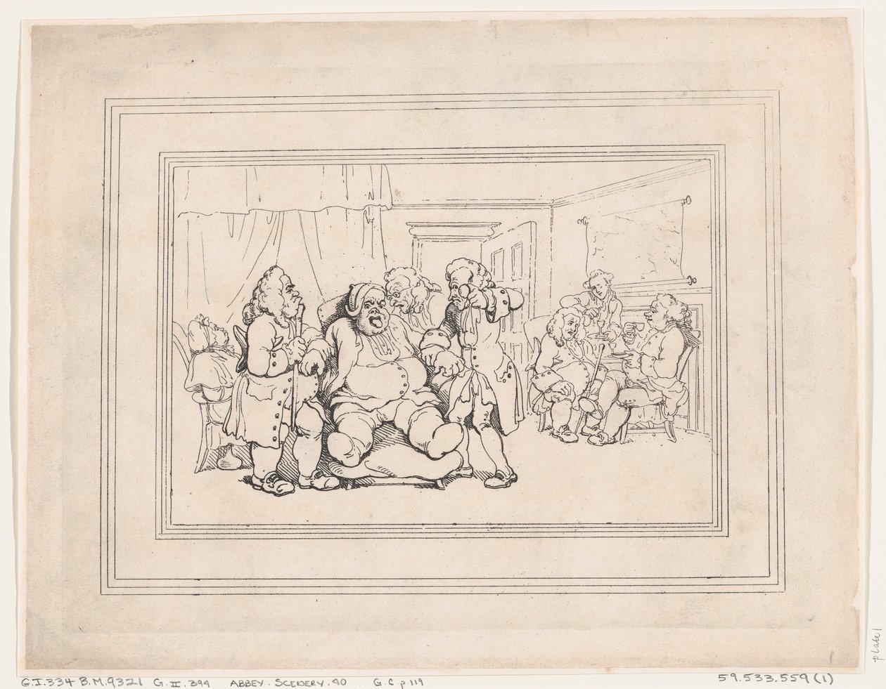 Comforts of Bath, Plate 1, 6 gennaio 1798 da Thomas Rowlandson