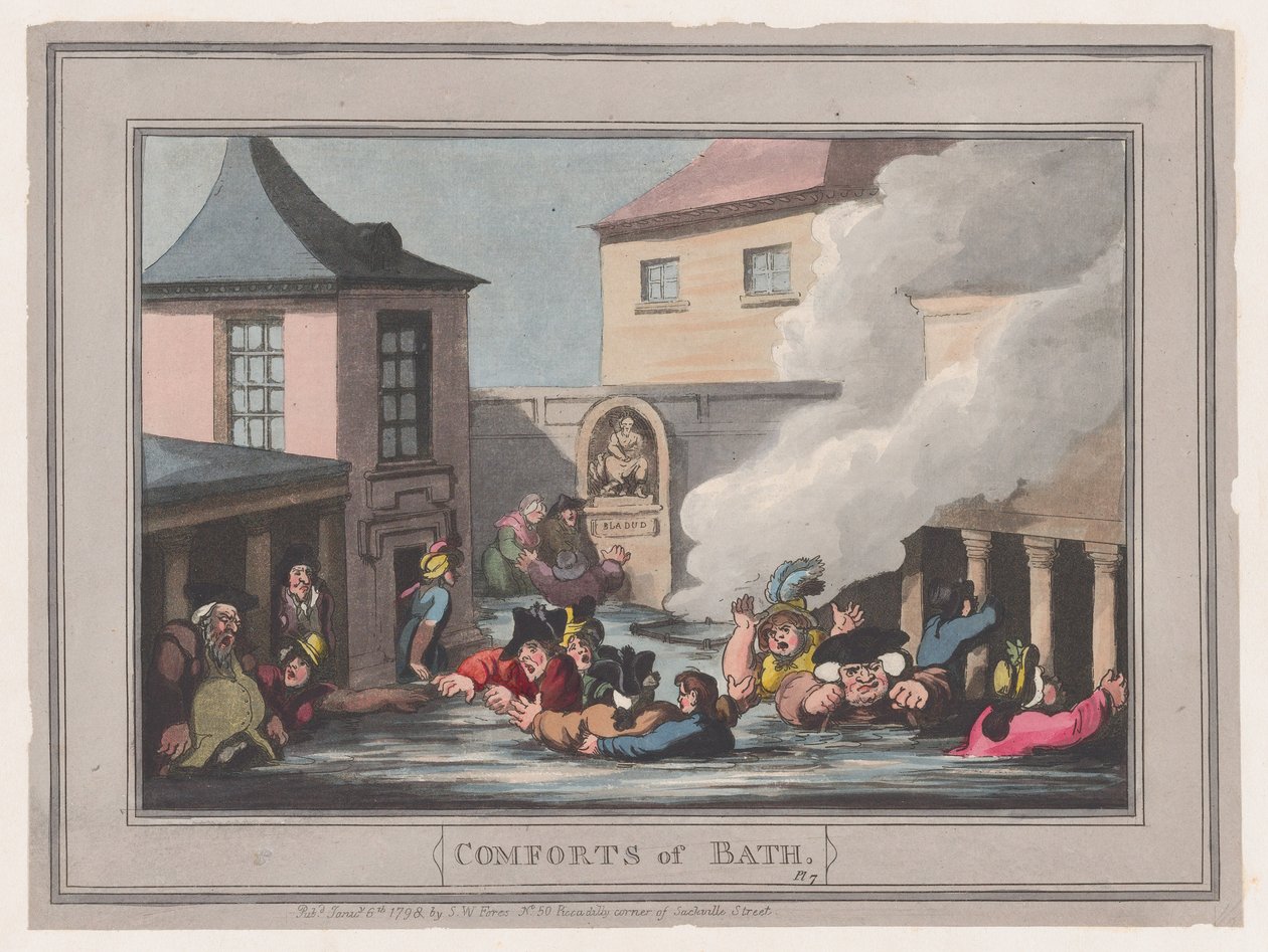 I comfort di Bath, Tavola 7 da Thomas Rowlandson