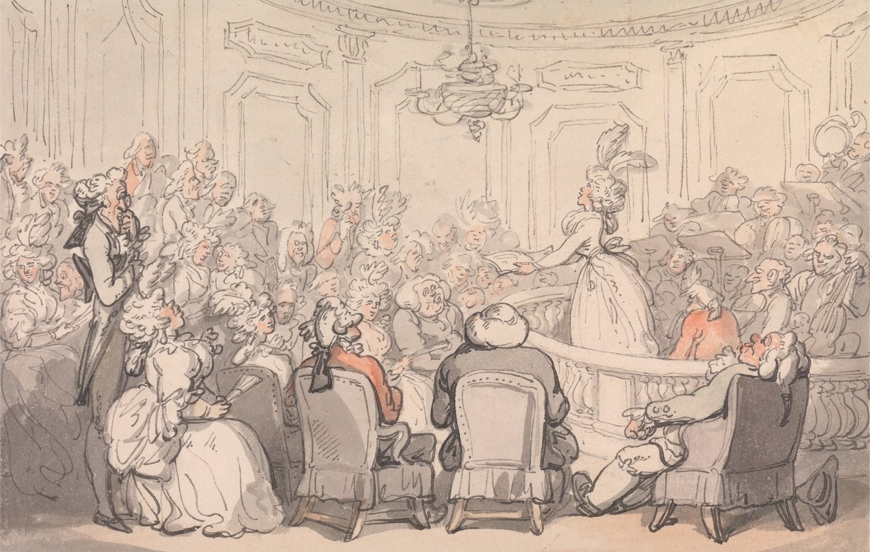I piaceri del bagno: il concerto da Thomas Rowlandson