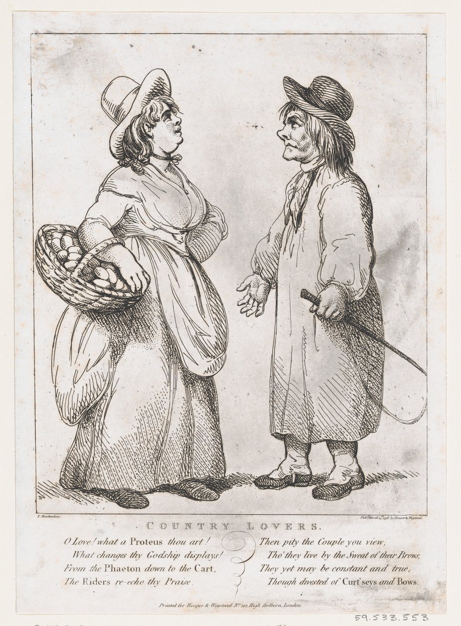 Amanti di campagna da Thomas Rowlandson
