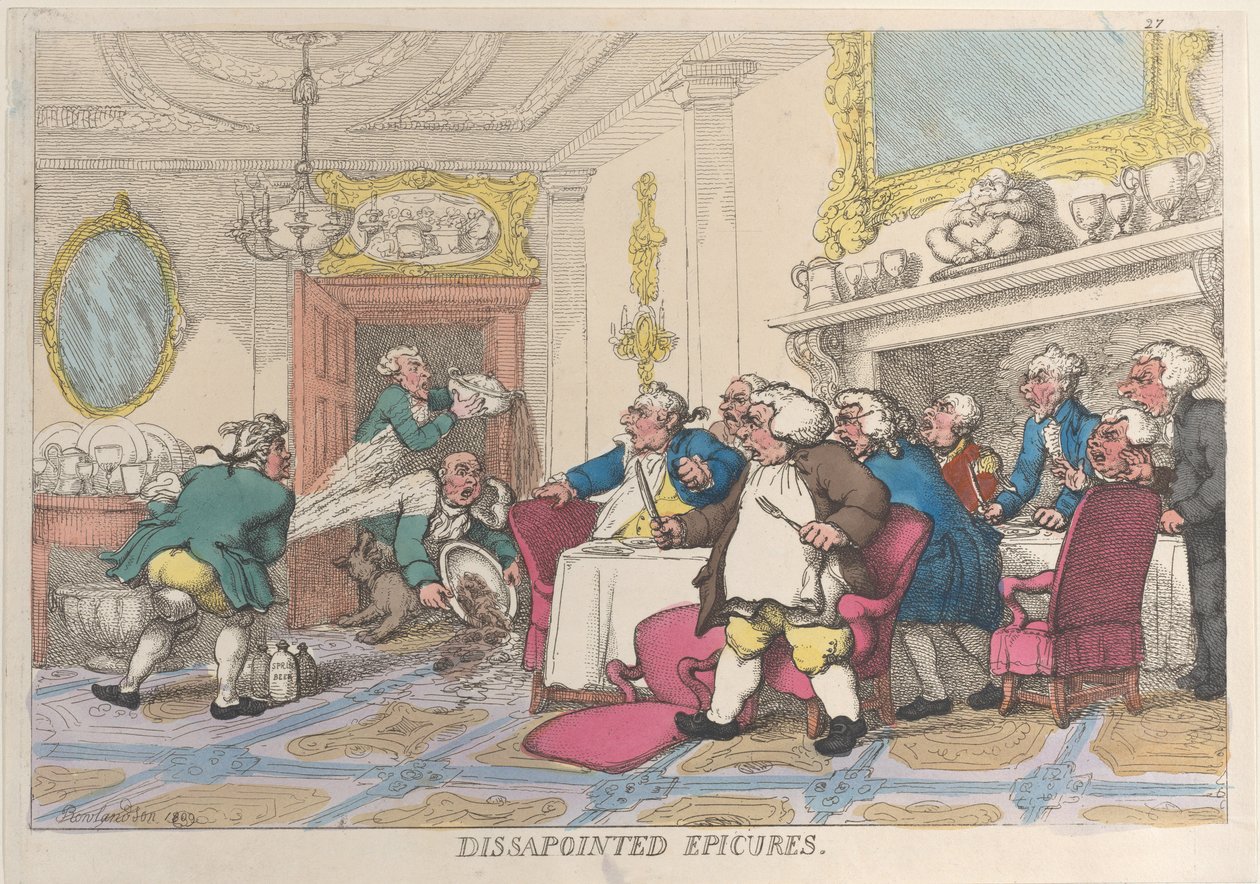 Epicurei delusi da Thomas Rowlandson