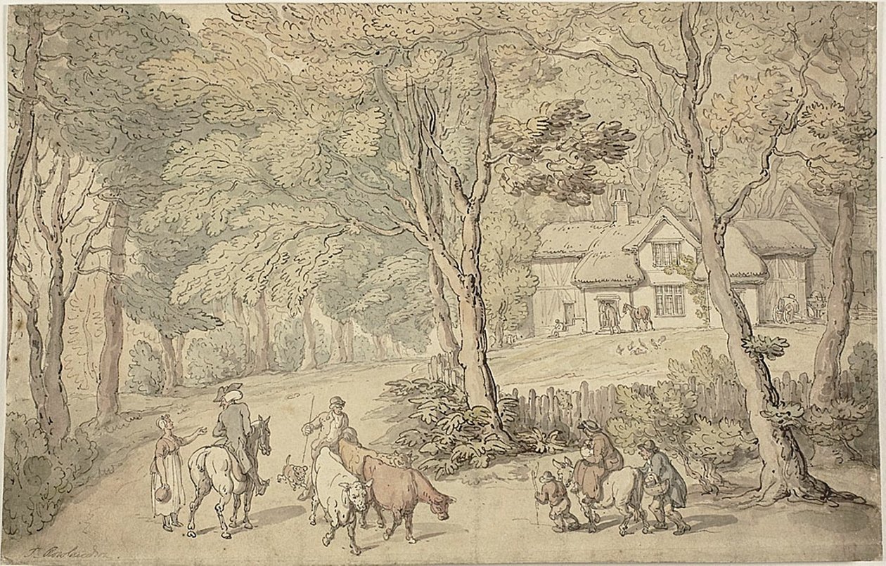 Doctor Syntax sulla strada da Thomas Rowlandson