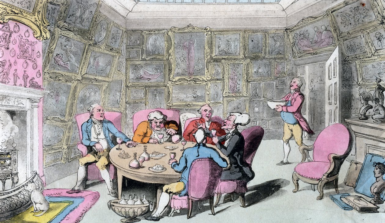 Doctor Syntax con My Lord, inizio 19° secolo da Thomas Rowlandson
