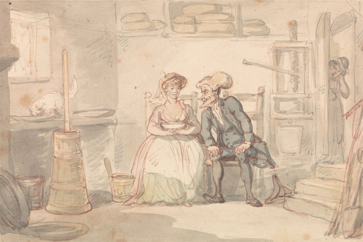 Dr Syntax  Dairymaid da Thomas Rowlandson