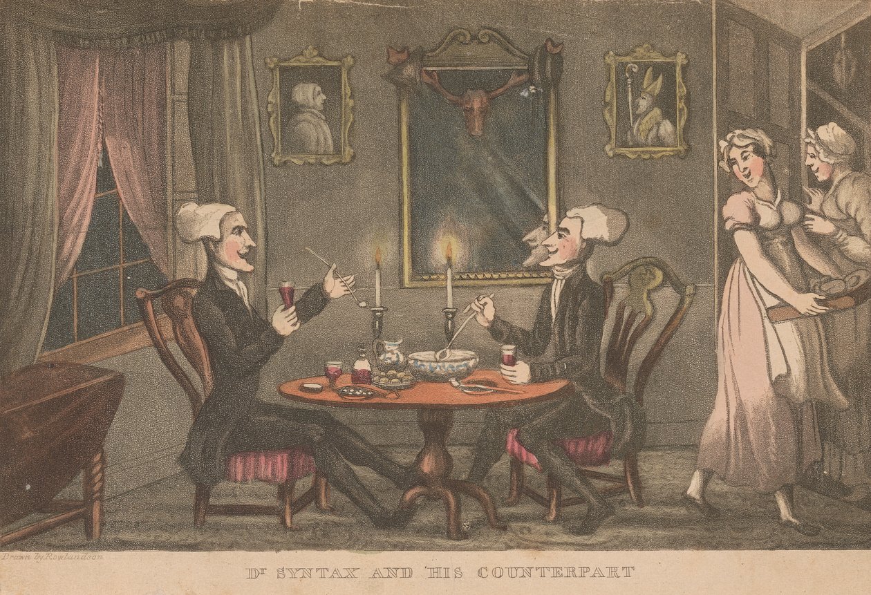 Dr. Syntax e il suo Controparte da Thomas Rowlandson
