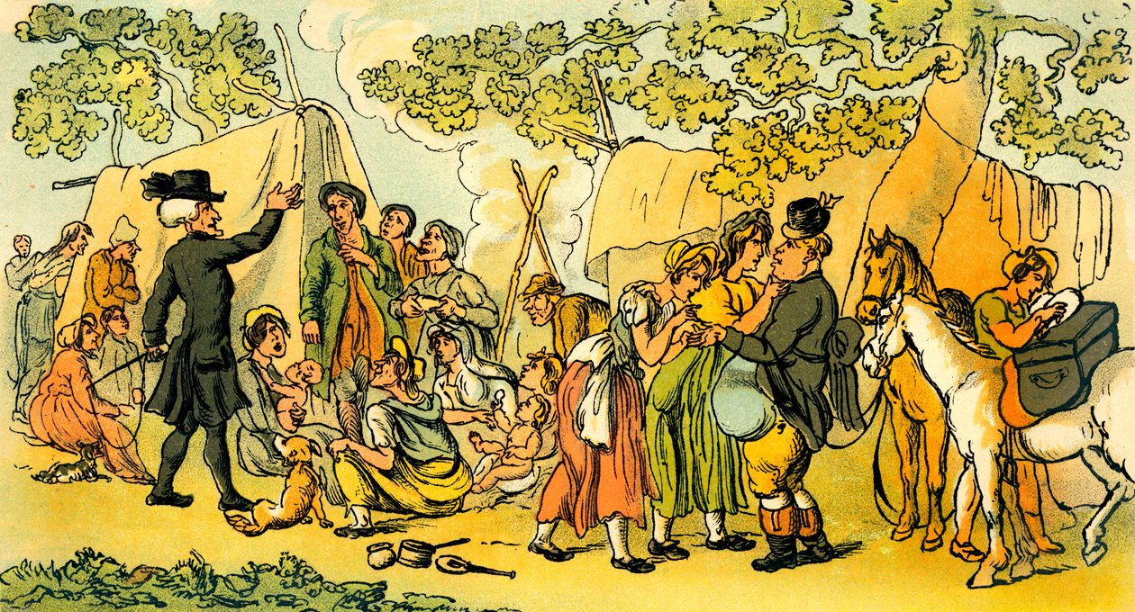 Dr Syntax e gli zingari da Thomas Rowlandson