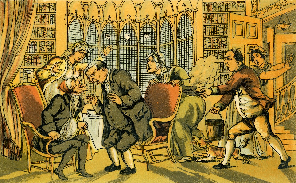 Il dottor Syntax in pericolo da Thomas Rowlandson
