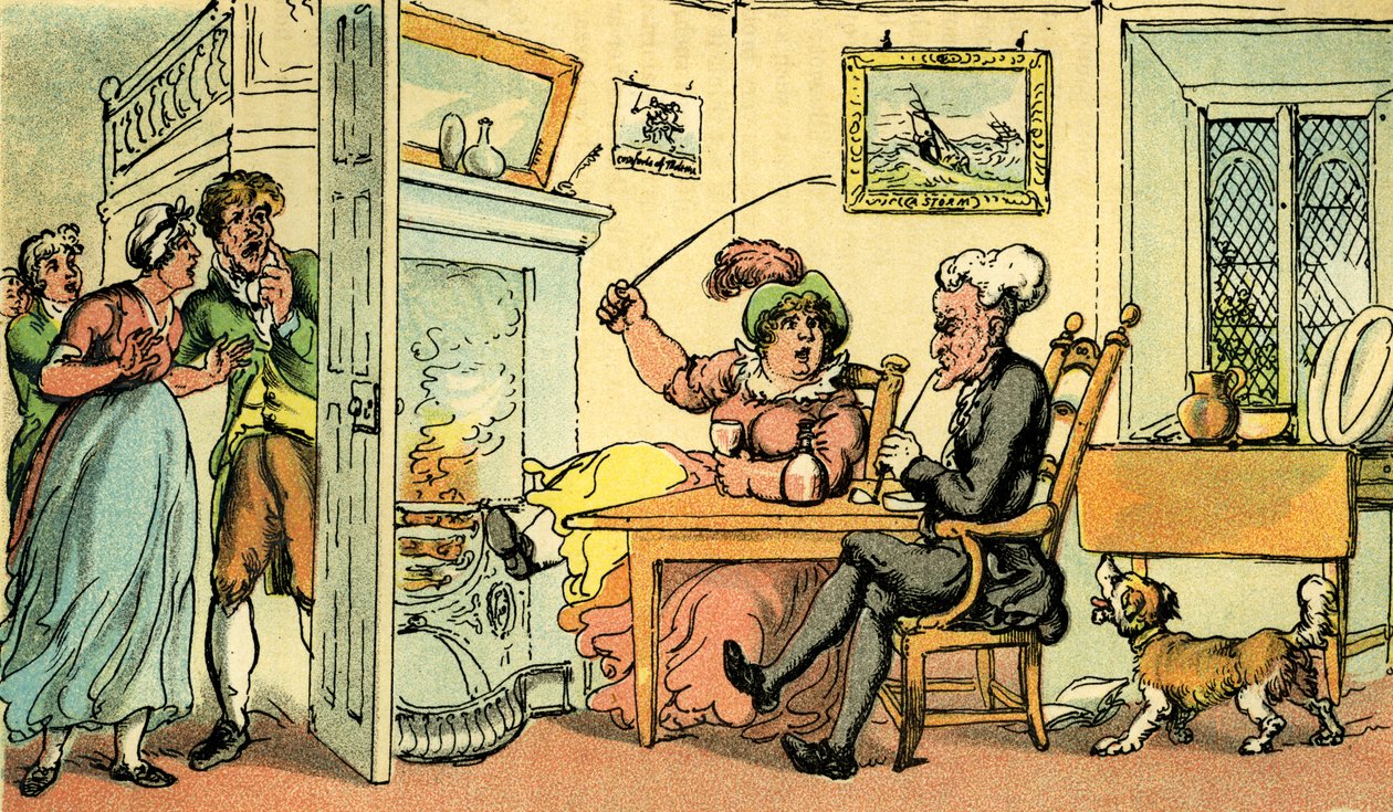 Dr Syntax tornato dal suo tour da Thomas Rowlandson