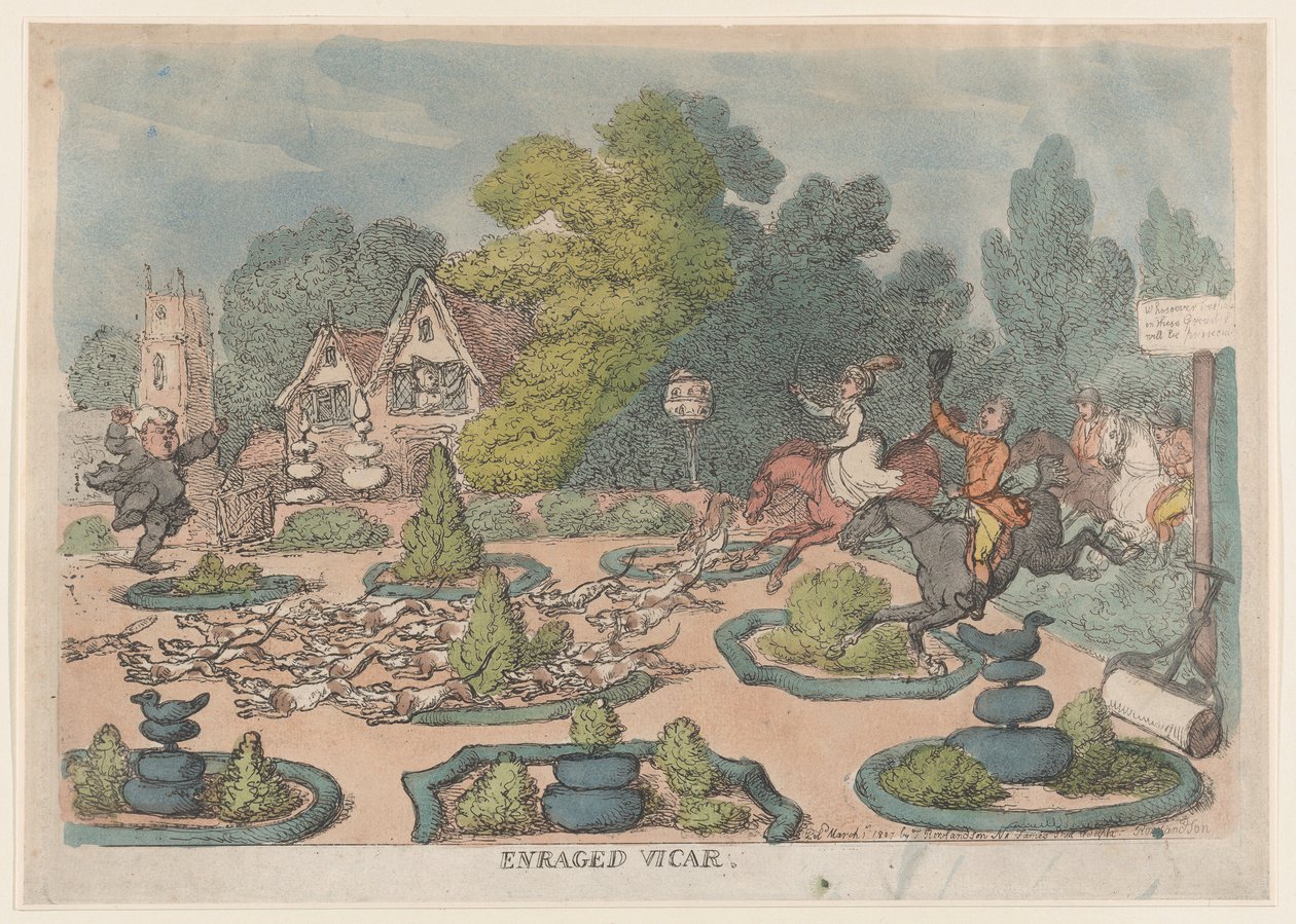 Vicario infuriato, 1 marzo 1807 da Thomas Rowlandson