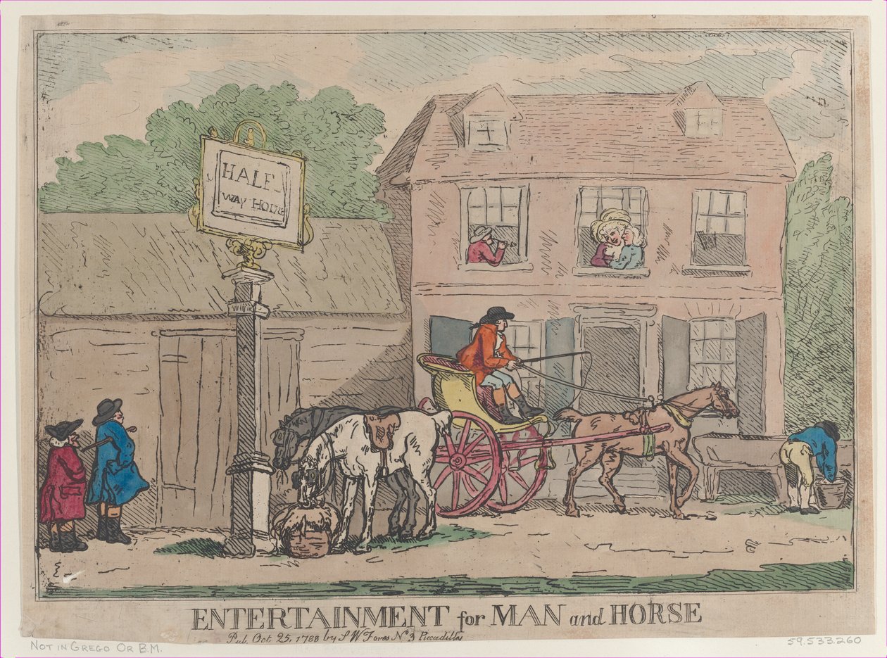 Intrattenimento per Uomo e Cavallo, 25 ottobre 1788 da Thomas Rowlandson