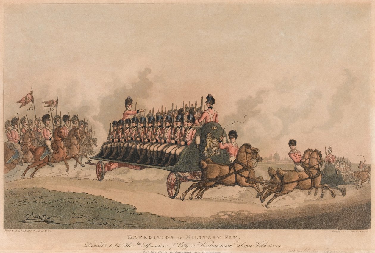 Spedizione della Mosca Militare da Thomas Rowlandson