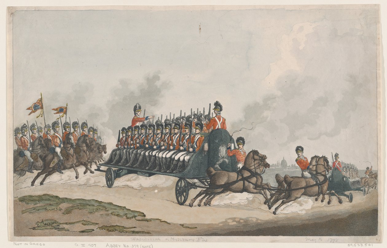 Spedizione, o volo militare da Thomas Rowlandson
