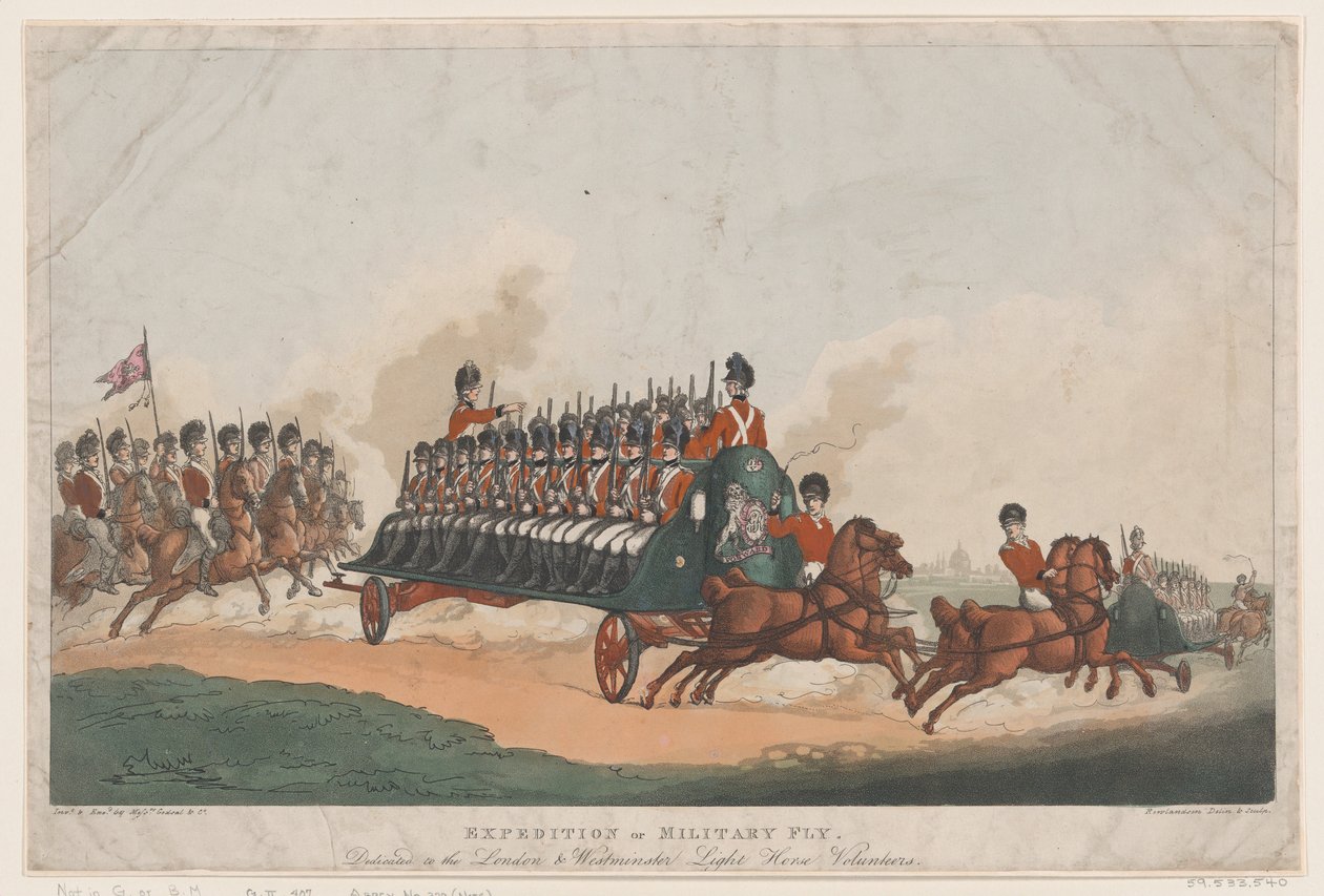 Spedizione, o Mosca Militare da Thomas Rowlandson