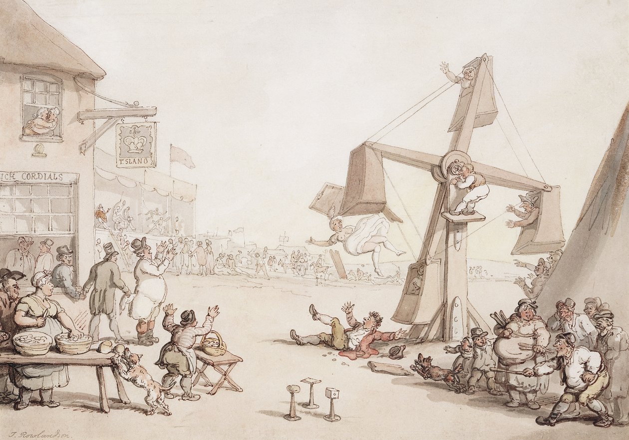 Figure a una fiera, 1803 da Thomas Rowlandson