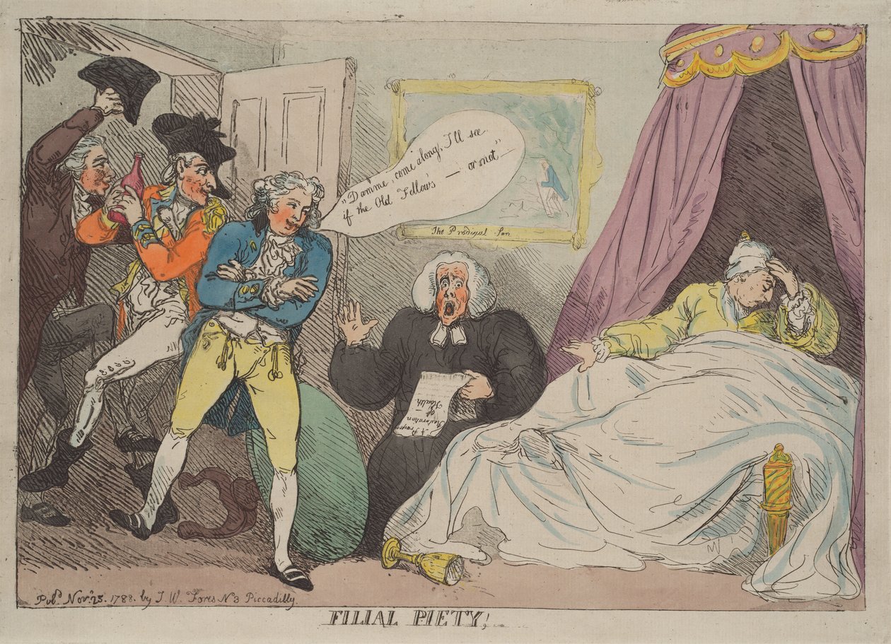 Pietà filiale da Thomas Rowlandson