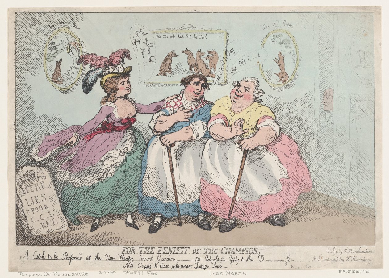 Per il beneficio del campione da Thomas Rowlandson