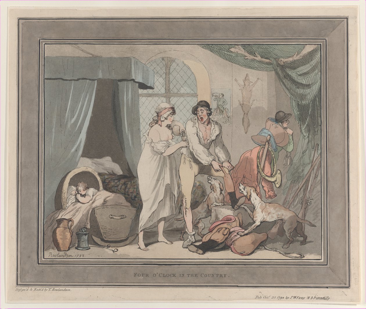Le quattro del pomeriggio in campagna, 20 ottobre 1790 da Thomas Rowlandson