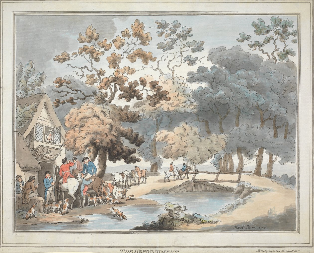 La caccia alla volpe [serie di sei]:   4. Il rinfresco da Thomas Rowlandson