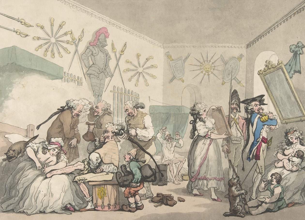 Caserma francese da Thomas Rowlandson