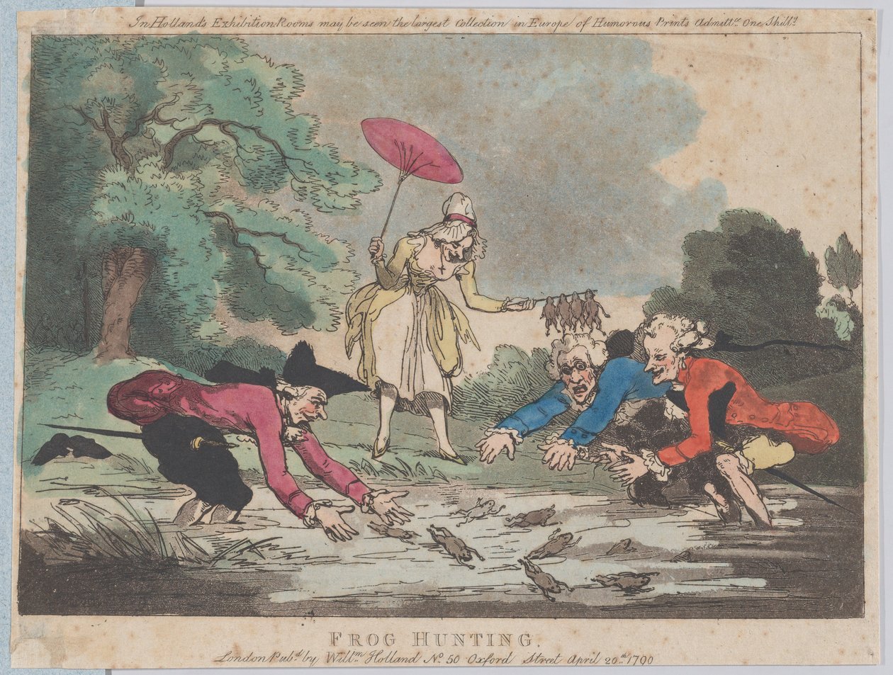 Caccia alle rane, 20 aprile 1790 da Thomas Rowlandson
