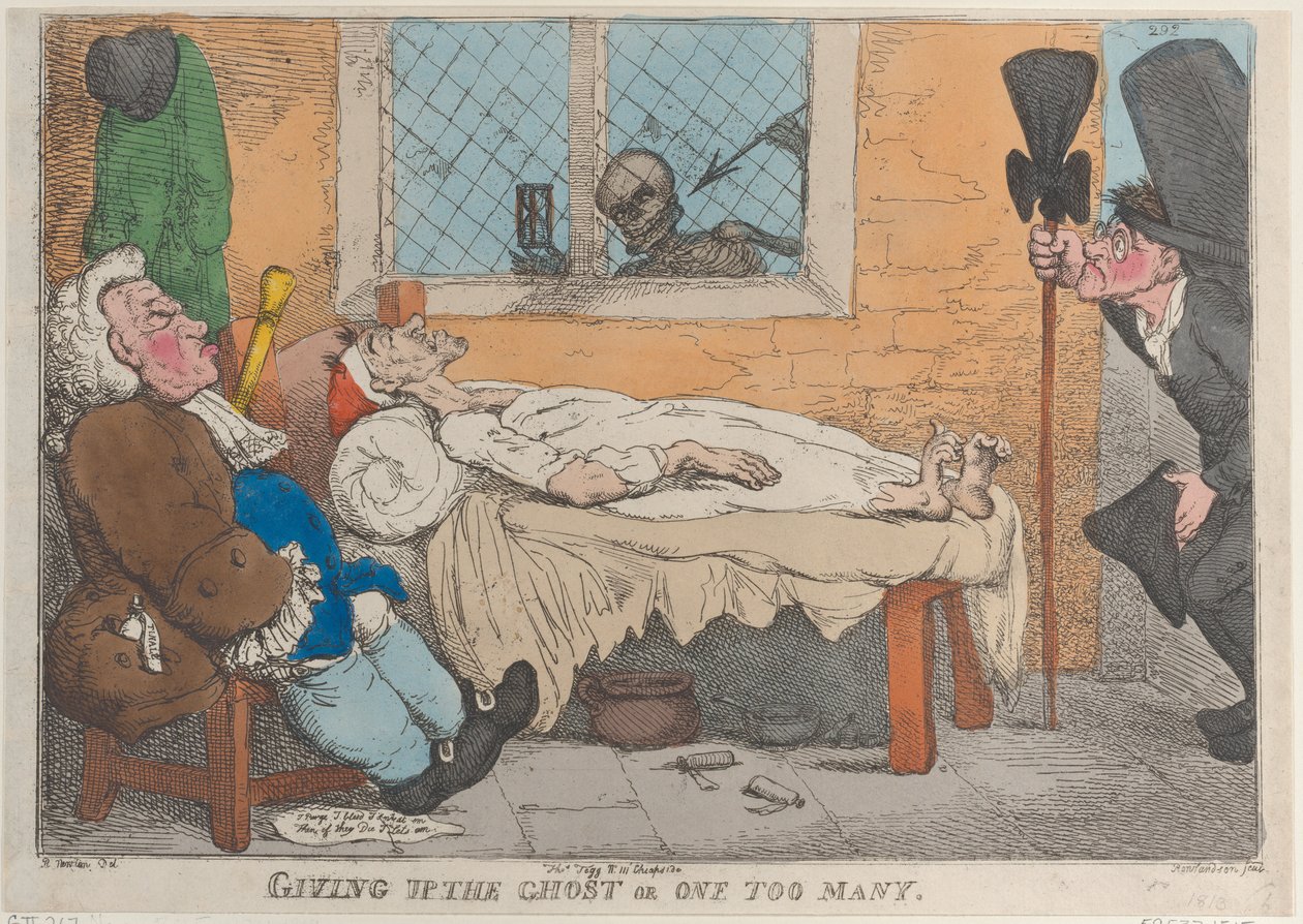 Rinunciare al fantasma o uno di troppo, 1813 da Thomas Rowlandson