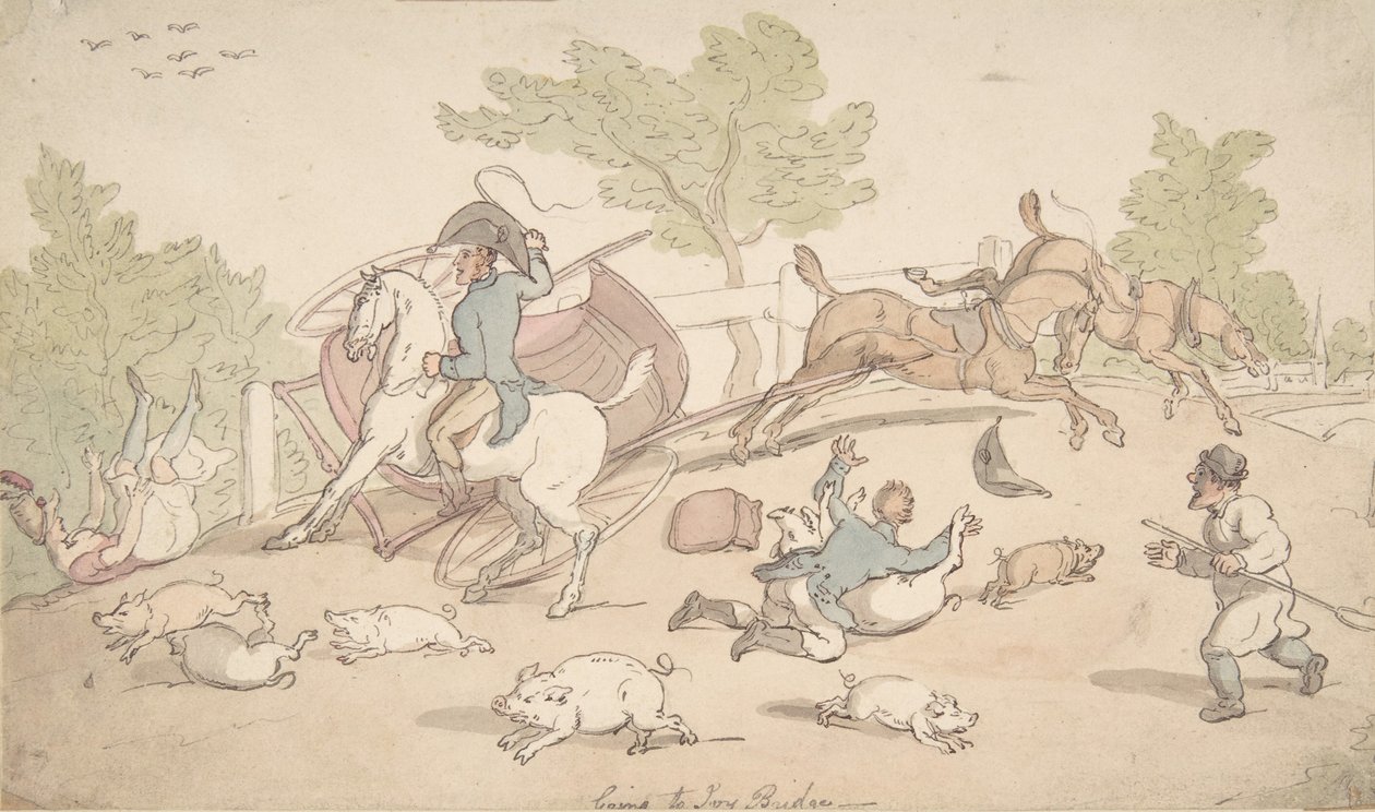 Andando a Ivy Bridge, 1780-1827 da Thomas Rowlandson