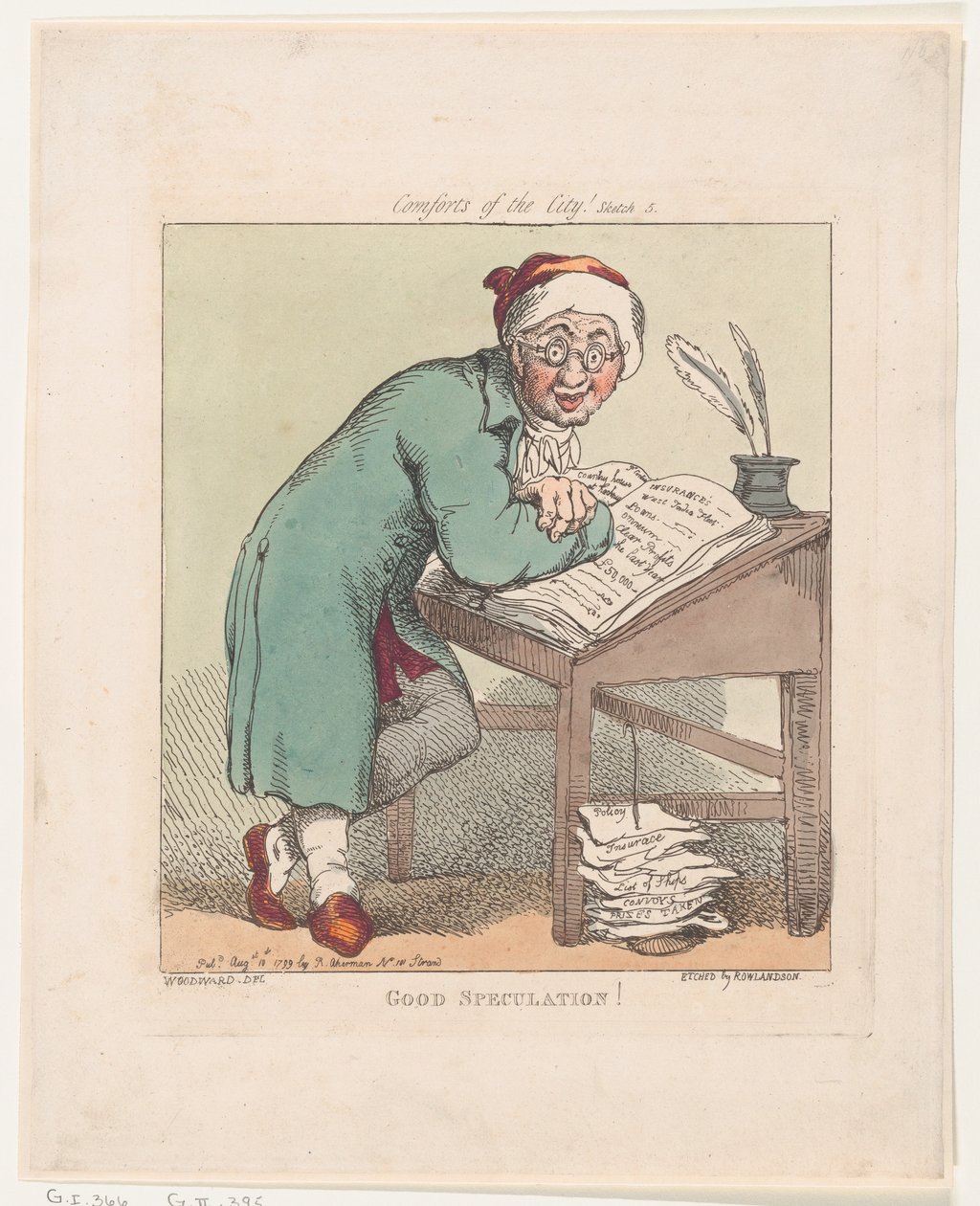 Buona speculazione!, 10 agosto 1799 da Thomas Rowlandson