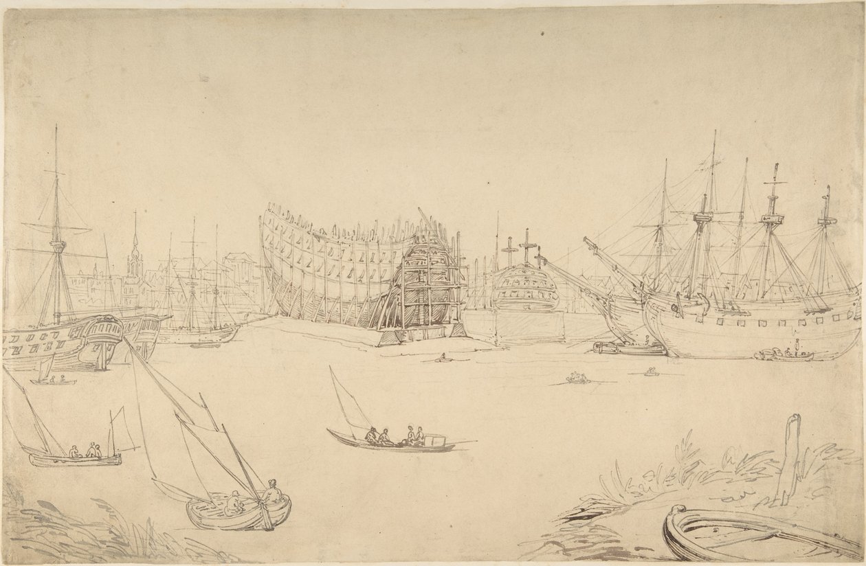 Scena portuale da Thomas Rowlandson