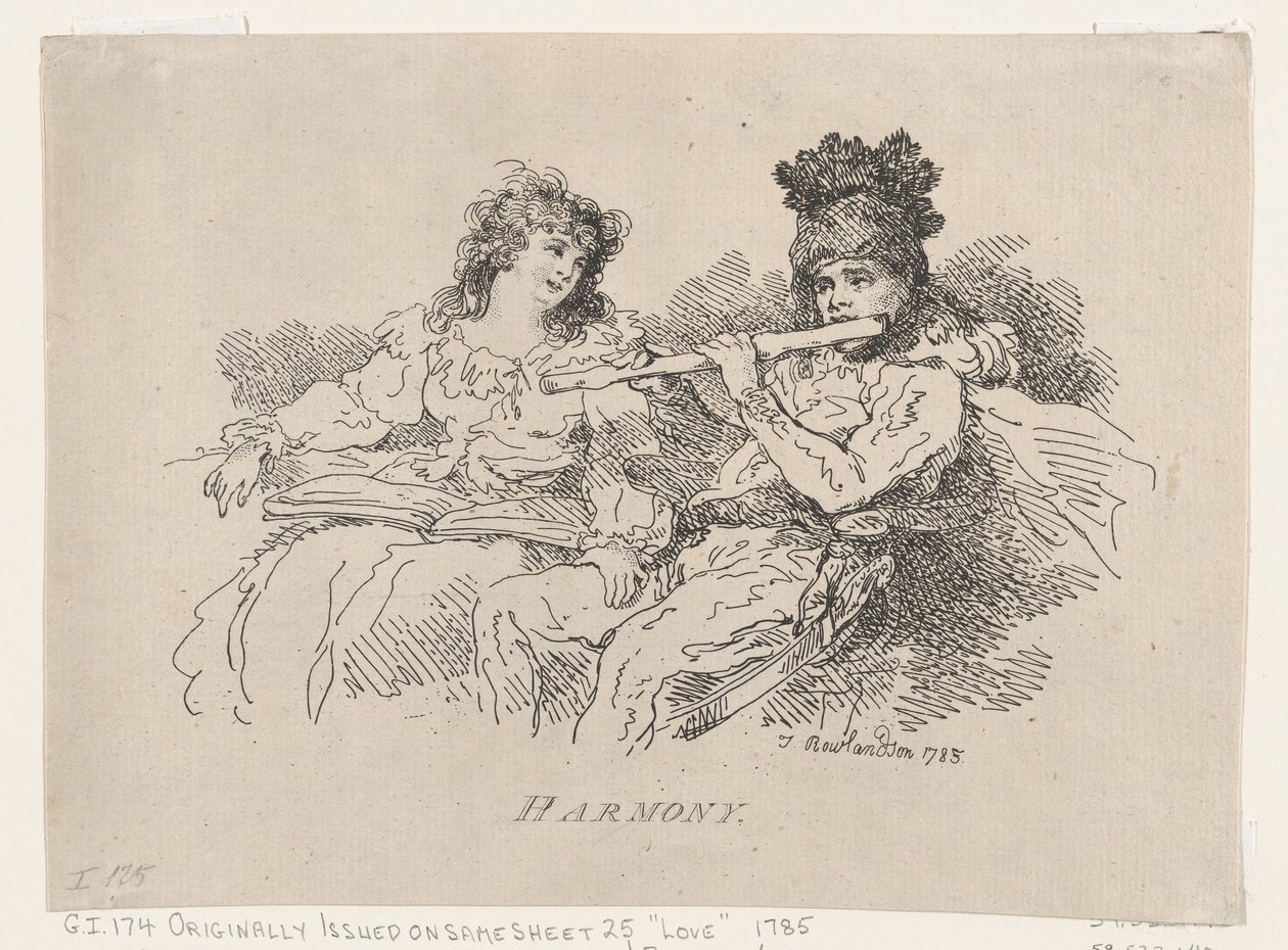 Armonia, 12 agosto 1785 da Thomas Rowlandson