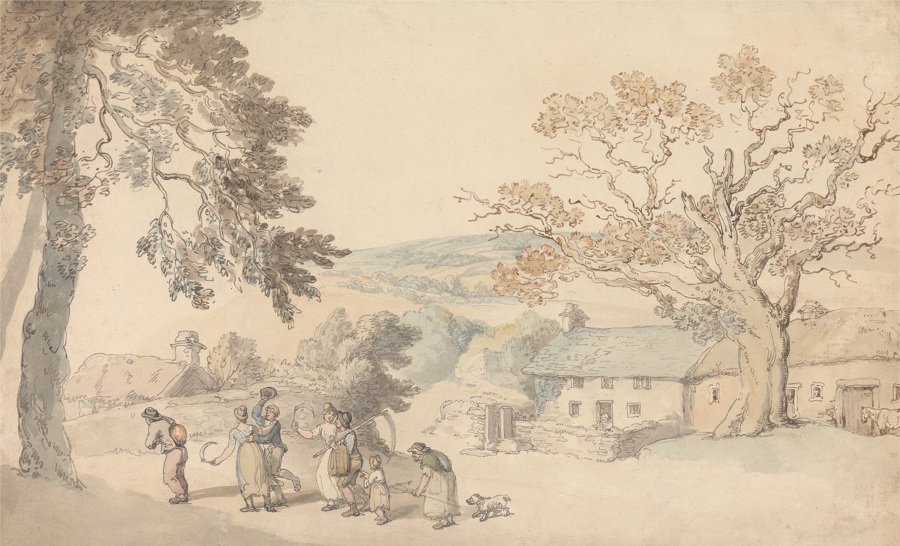 Le mietitrici si mettono in marcia da Thomas Rowlandson