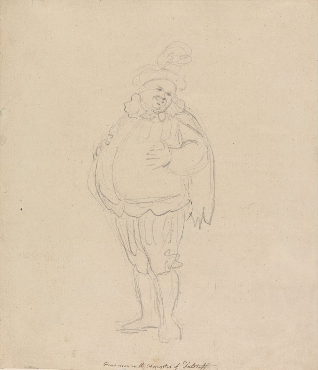 Henderson nei panni di Falstaff da Thomas Rowlandson